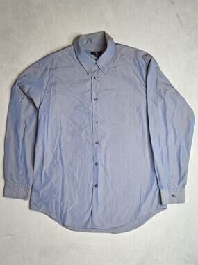 Calvin Klein Men's Long Sleeve Button Down Dress Shirt Blue Size L/43 - Great...